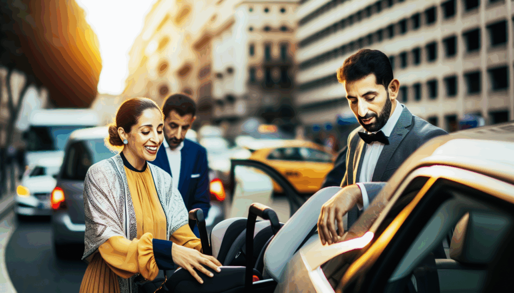 Sicher unterwegs: Taxi Straubing mit Kindersitz für Kinder