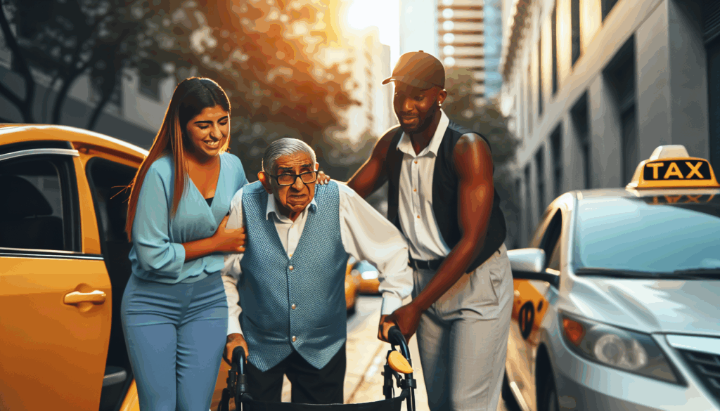 Rollator und Co. kein Problem: Taxi für Senioren in Straubing