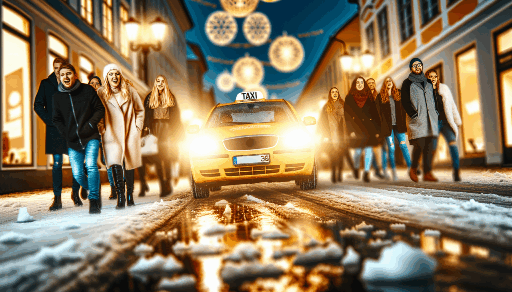 Im Winter sicher heim: Nachts in Straubing mit dem Taxi durch Eis und Schnee