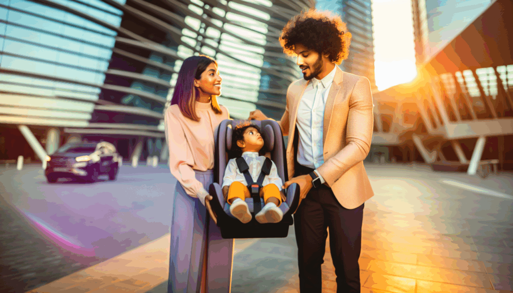 Mit Kindern sicher unterwegs in Straubing: Unser Kindersitz-Service im Taxi