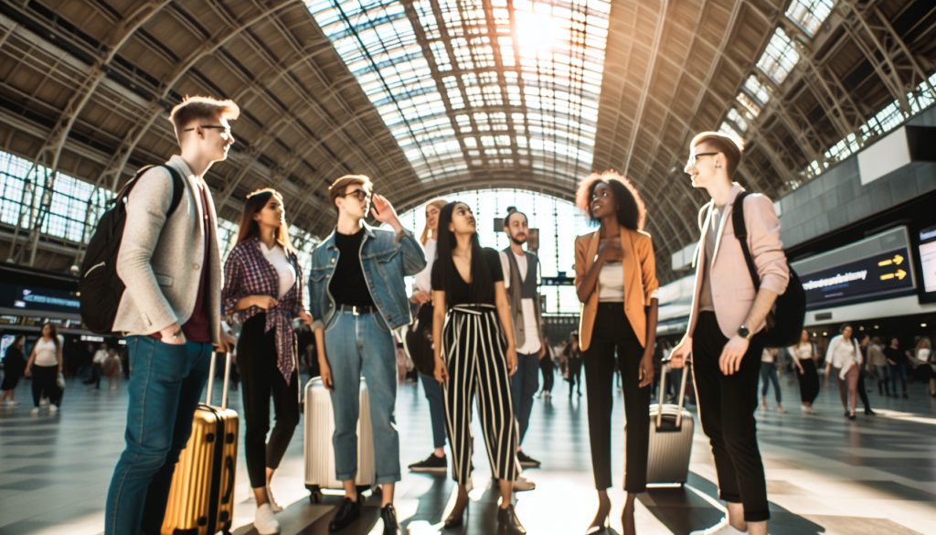 Geschäftsreisende in Straubing: kein Flug verpassen