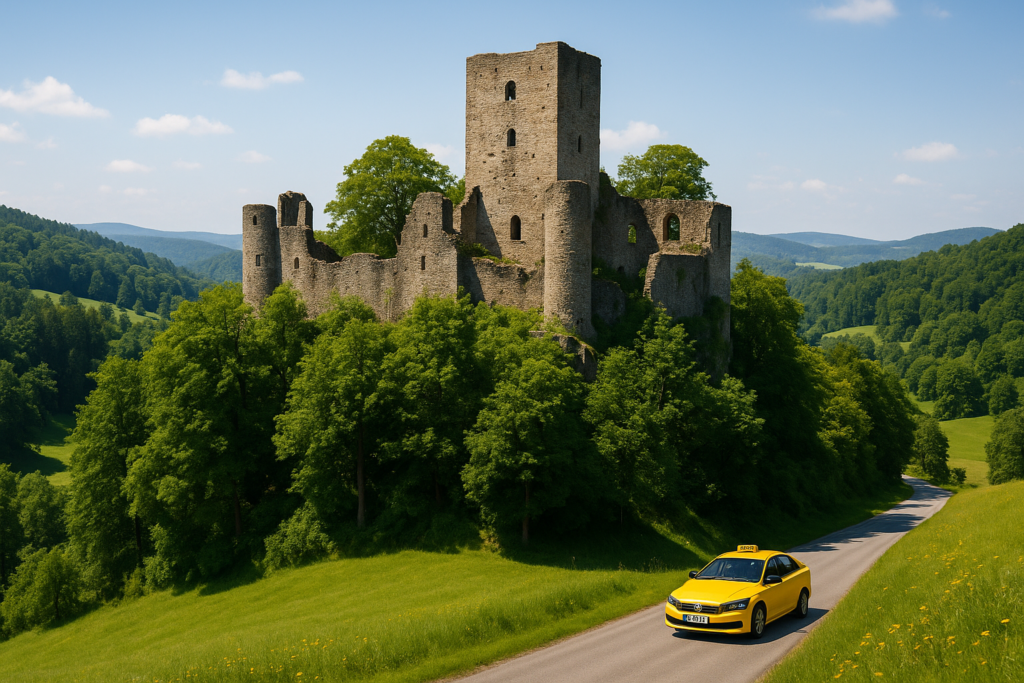 Burgruine Mitterfels: Ausflugstaxi ab Straubing bestellen